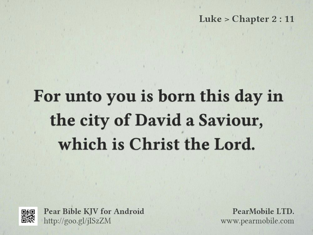 Luke, Chapter 2:11